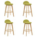 Vera - Upholstered Wood Counter Height Barstool