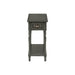 Accent Side Table, 2 Tier, Storage Drawer, Stylish Traditional Design