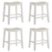 Iyani - Coastal Modern Wood Counter Height Kitchen Bar Stool