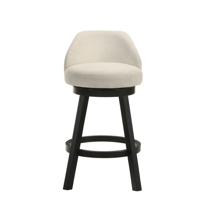 Erika - Modern Transitional Swivel Wood Counter Height Kitchen Bar Stool