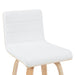 Vienna - Modern Counter Height Swivel Bar Stool - Patterned Oak Wood Frame
