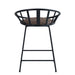 Zudora - Counter Height Chair (Set of 2) - Synthetic Leather & Black