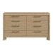 8 Drawer Dresser - Tan