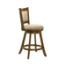 Aiden - Modern Farmhouse Swivel Wood Counter Height Kitchen Bar Stool