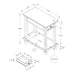 Accent End Table, Storage Drawer, Traditional - Espresso
