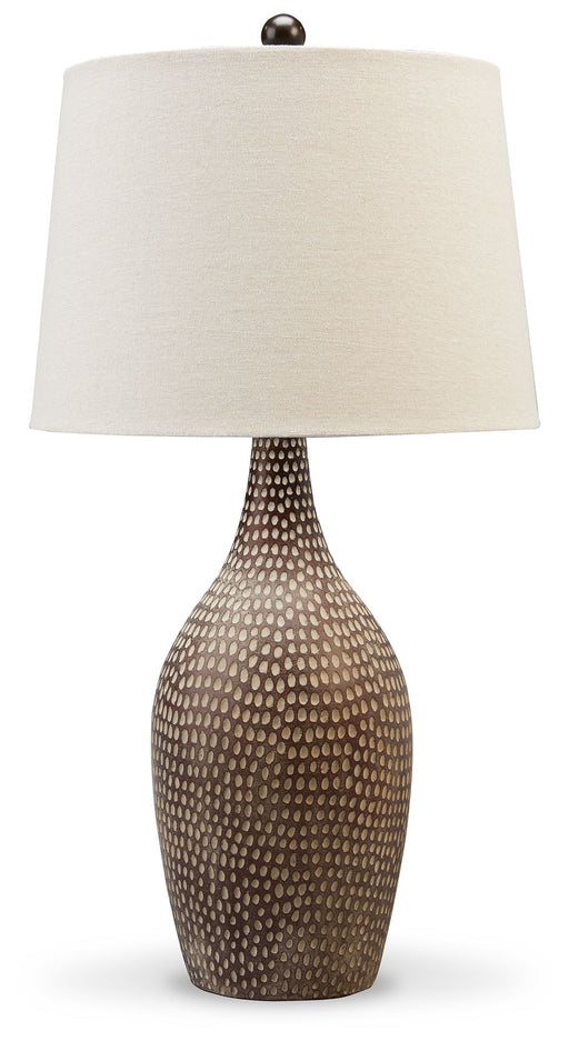 Laelman - Brown / Gray - Poly Table Lamp (Set of 2) Sacramento Furniture Store Furniture store in Sacramento