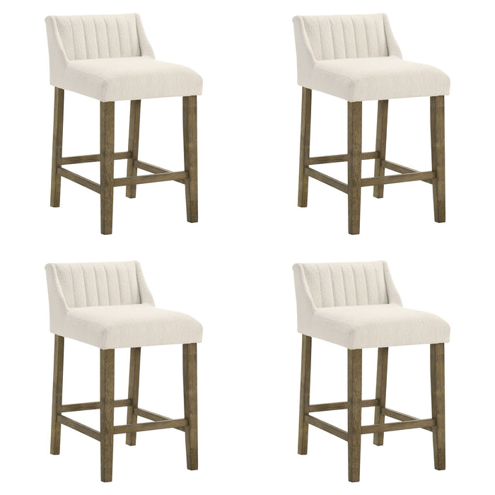 Fauna - Modern Transitional Wood Counter Height Kitchen Bar Stool