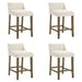 Fauna - Modern Transitional Wood Counter Height Kitchen Bar Stool