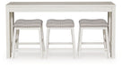Robbinsdale - Rectangular Dining Room Counter Table Set (Set of 4) - Antique White