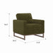 Accent Chair With Track Arm Design