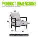 Outdoor Lounge Chair With Ember Frame, Sunbrella Cast Cushion, Weather Resistant - Ember Black