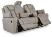 Elevate Edges - Reclining Sofa With Drop Down Table - Coin