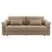 Turpin - Sofa With Sleeper, 2 Pillows & Storage - Brown Boucle