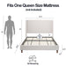 Harper - Tall Headboard Upholstered Bed / High Headboard / Elegant Simplicity / No Box Spring Needed