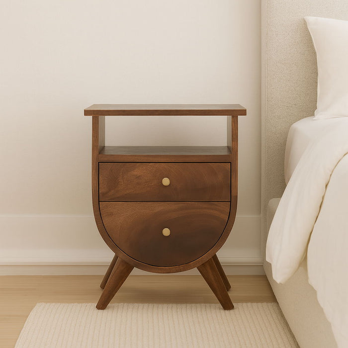 Split - Bedside Table - Chestnut