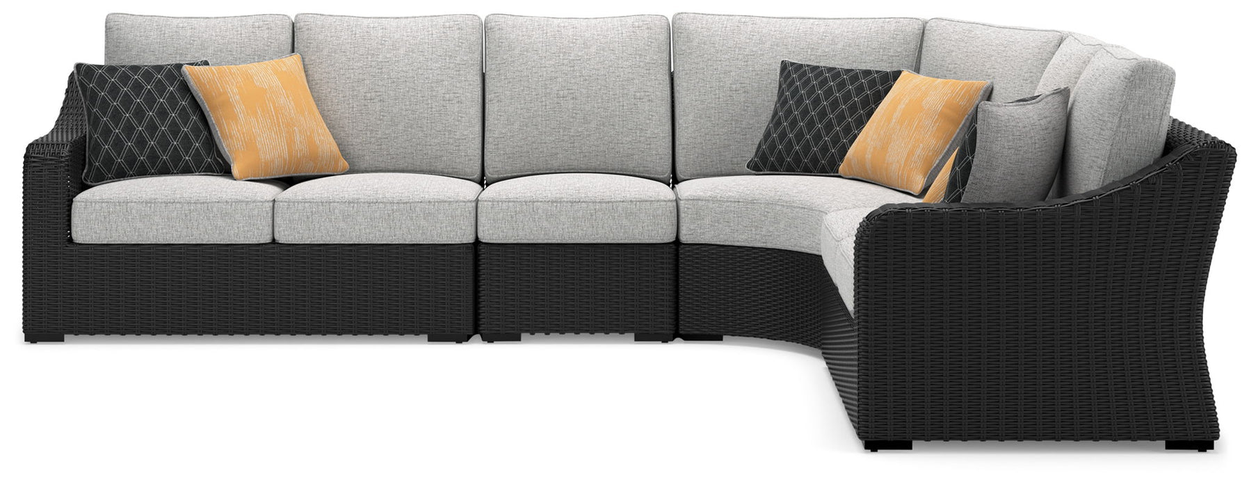 Beachcroft - 4-Piece Outdoor Sectional - Black