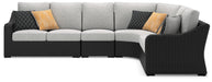 Beachcroft - 4-Piece Outdoor Sectional - Black