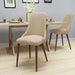Mid Century Modern Fabric Armless Dining Chair