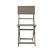 Outdoor Foldable Wood Dining Chair With Slat Design (Set of 2)