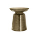 Drum Accent Side Table, Hammered Texture