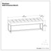 Penelope - Ottoman Bench With Genuine Leather Upholstery - Brown