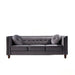 Chesterfield Sofa With Square Arms For Living Room