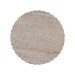 Elegant Outdoor / Indoor Lightweight Concrete Side Table With Travertine - Beige