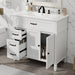 Bathroom Vanity With Sink, 2 Doors 2 Drawers, Freestanding Design