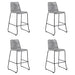 Shasta - 26" Outdoor Metal And Rope Stackable Barstool