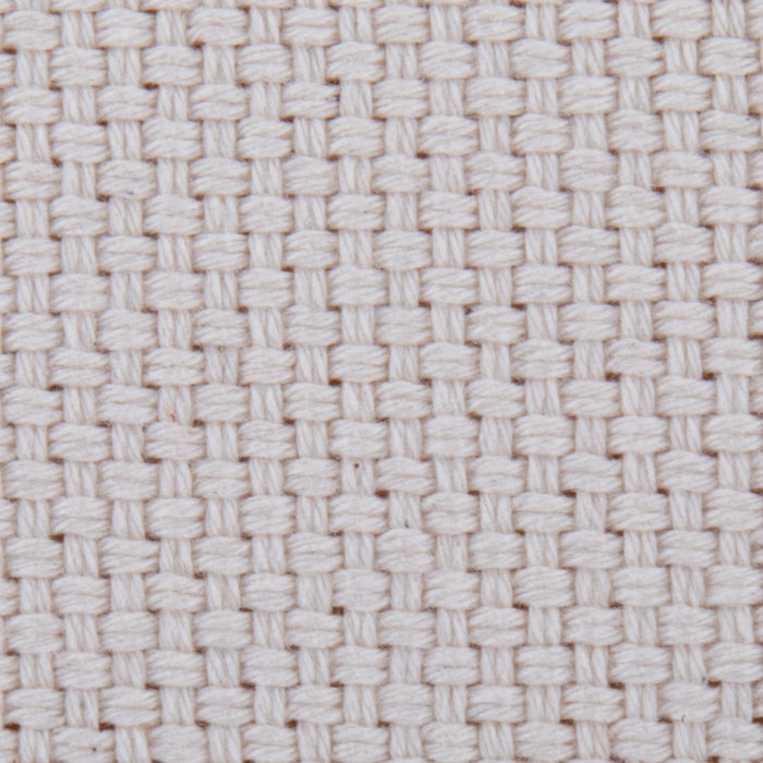 Large Round Pouf - Knitted Beige