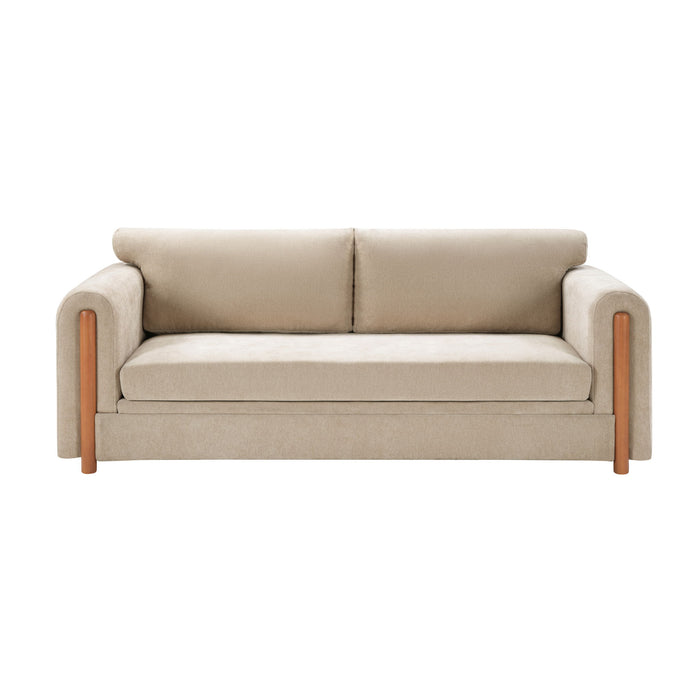 Modern 3 Seater Upholstered Couch Sofa For Living Room