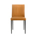 Meriam - Full Back Top Grain Leather Upholstered Metal Dining Chairs (Set of 2)