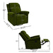 360 Degrees Swivel Recliner Manual Rocking Recliner Home With Adjustable Backrest