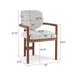 Upholstered Arm Dining Chairs (Set of 2)