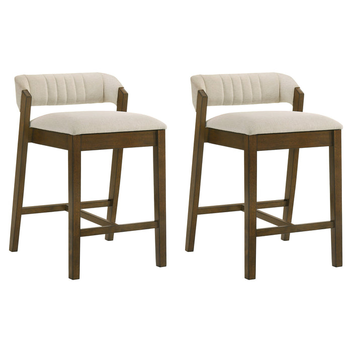 Landyn - 30" Sepia Brown Bar Height Rubberwood Barstool