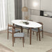 Ada - Oval Dining Table And 4 Side Chairs - White