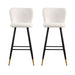 Modern Style Barstool, Tipped Ends, Suitable For Various Decoration Styles - White