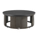 Brampton - 2-Piece Powder Coated Metal Outdoor Conversation Set With Cushions - Gray / Off White