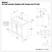 Modern Shaker All-In-One Laundry Utility Sink And Cabinet With Pull-Out Faucet