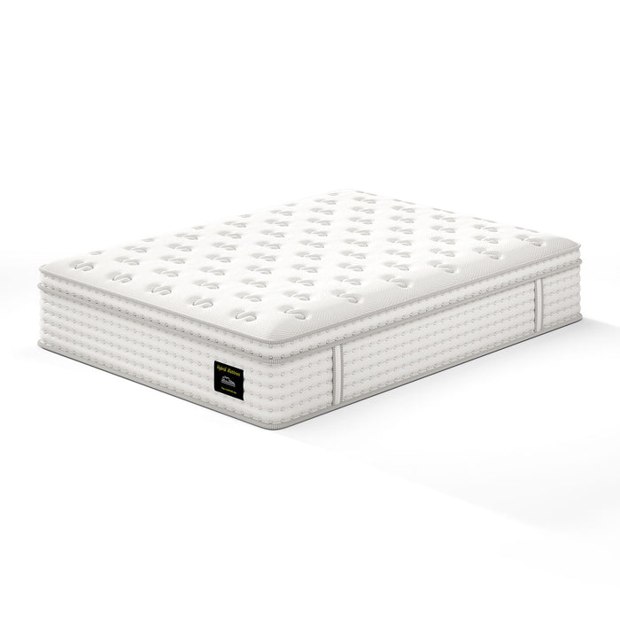 14'' Hybrid Mattress, Memory Foam & Pocket Springs For Pressure Relief