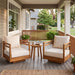 Outdoor Smooth Swivel Chair With Cushions