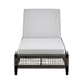 Alegria - Outdoor Patio Adjustable Chaise Lounge Chair In Aluminum With Gray Rope And Cushions