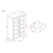 Chest With 5 Drawers - Brown Black