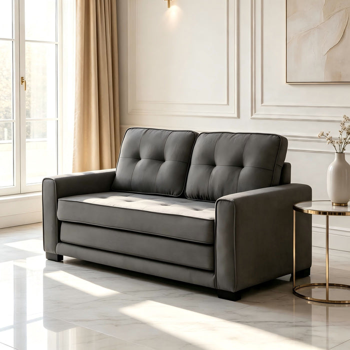 Upholstered Pull Out Sleeper Loveseat