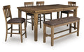 Urbinforte - Counter Height Extension Dining Table Set