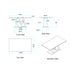 Anne - Dining Table - White / Gray