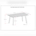 Kona - Outdoor Dining Table - Light Teak