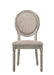 Faustine - Side Chair (Set of 2) - Tan Fabric & Salvaged Light Oak