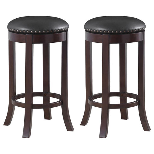 Aboushi - Backless Stools with Upholstered Seat (Set of 2) Sacramento Furniture Store Furniture store in Sacramento