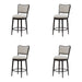 Baxter - Steel Frame Fabric Upholstered Swivel Counter Height Barstool